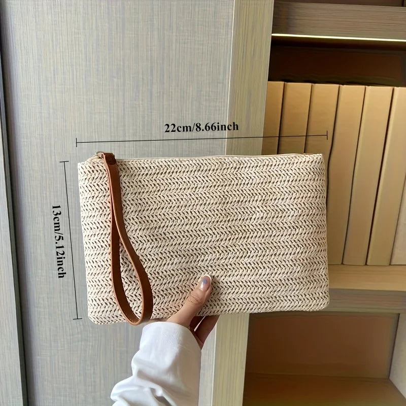 Noto - Straw Clutch
