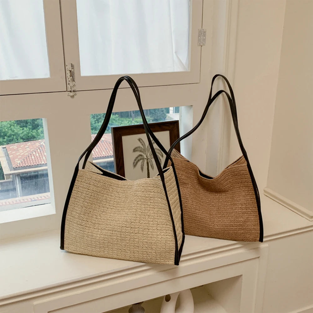 Chania - Straw Tote Bag