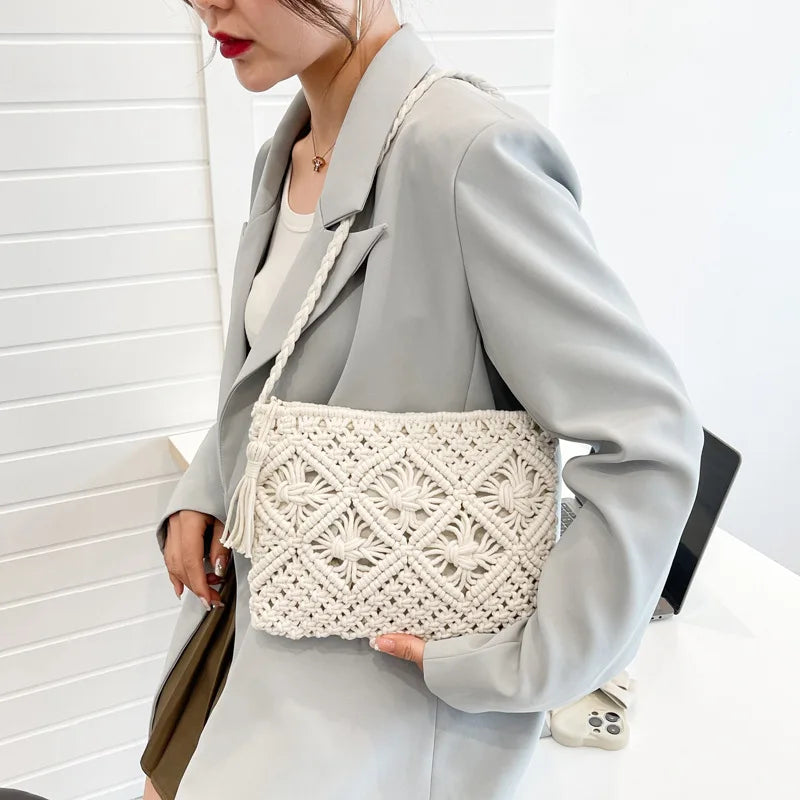 Grimaud - Straw Crossbody Bag
