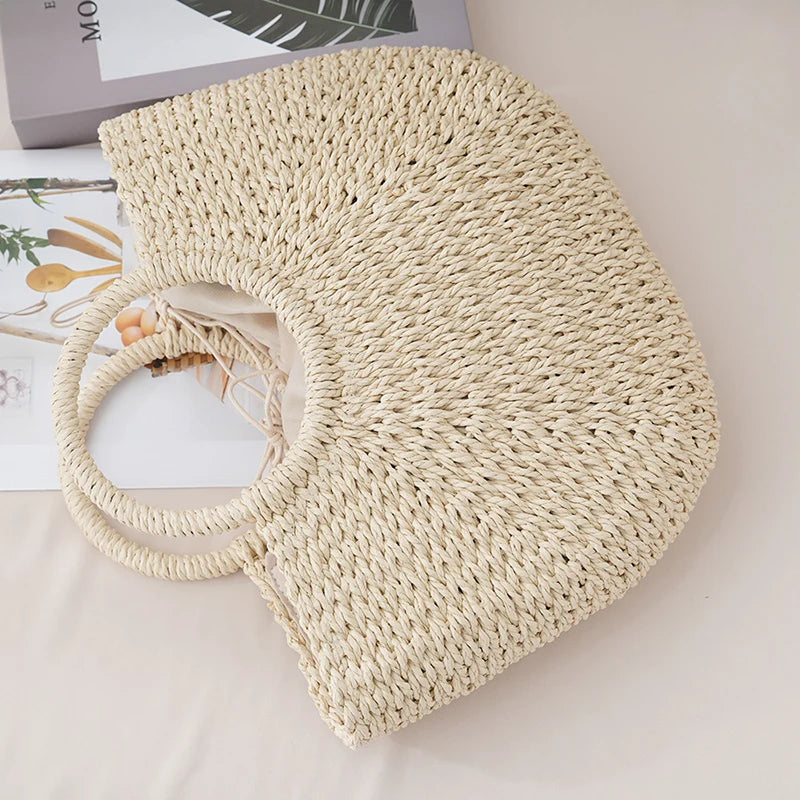 Chiavari - Straw Beach Tote