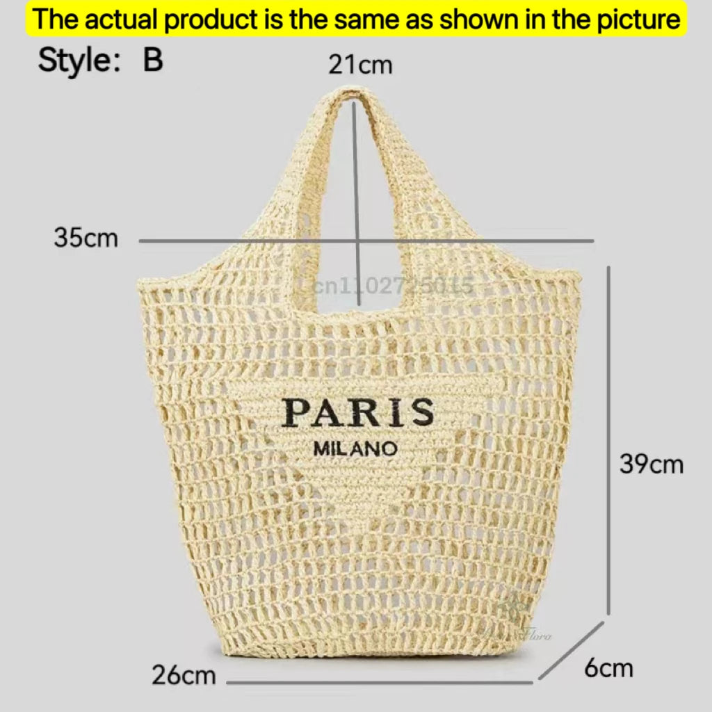 Galaxidi - Raffia Tote Bag