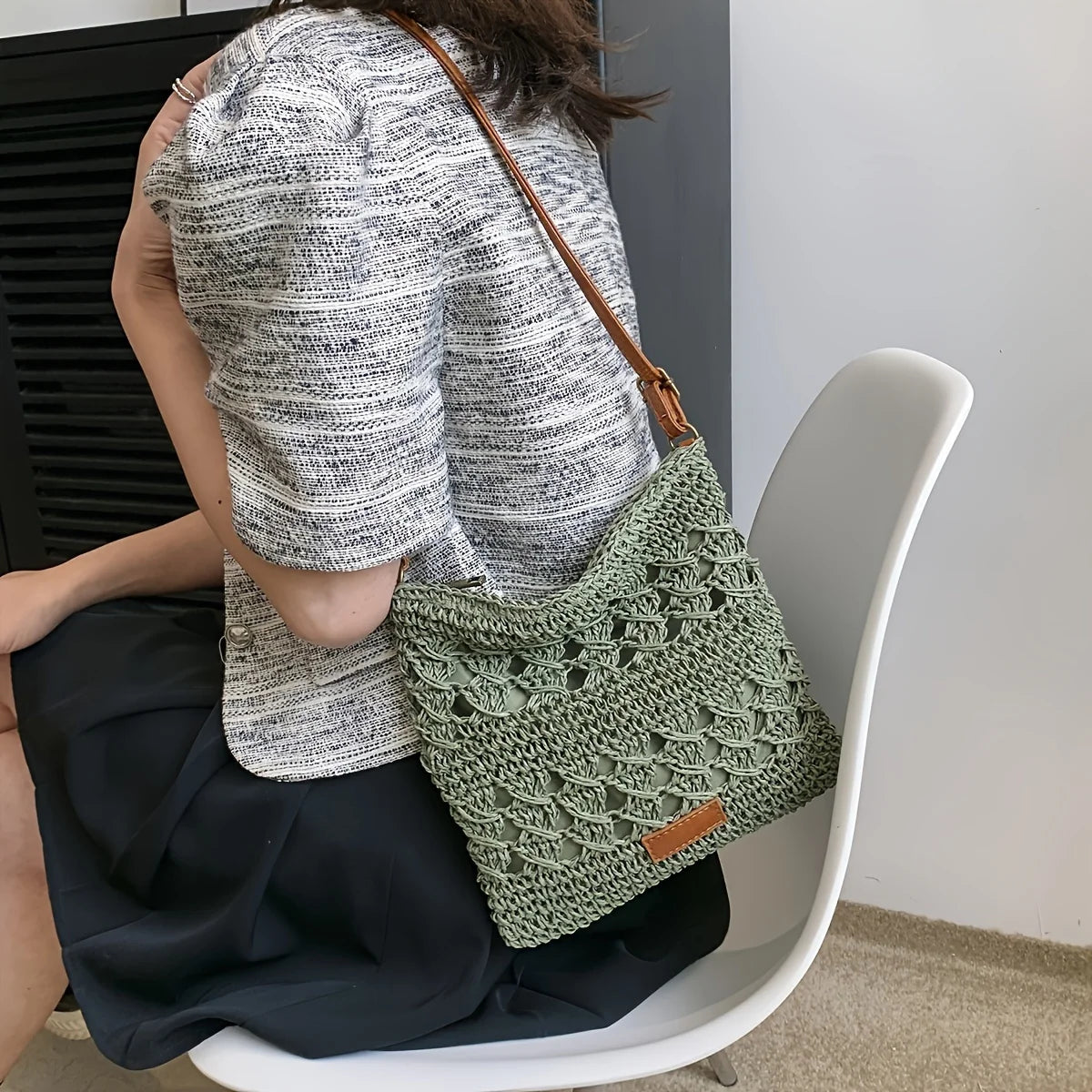 Sintra - Straw Crossbody Bag