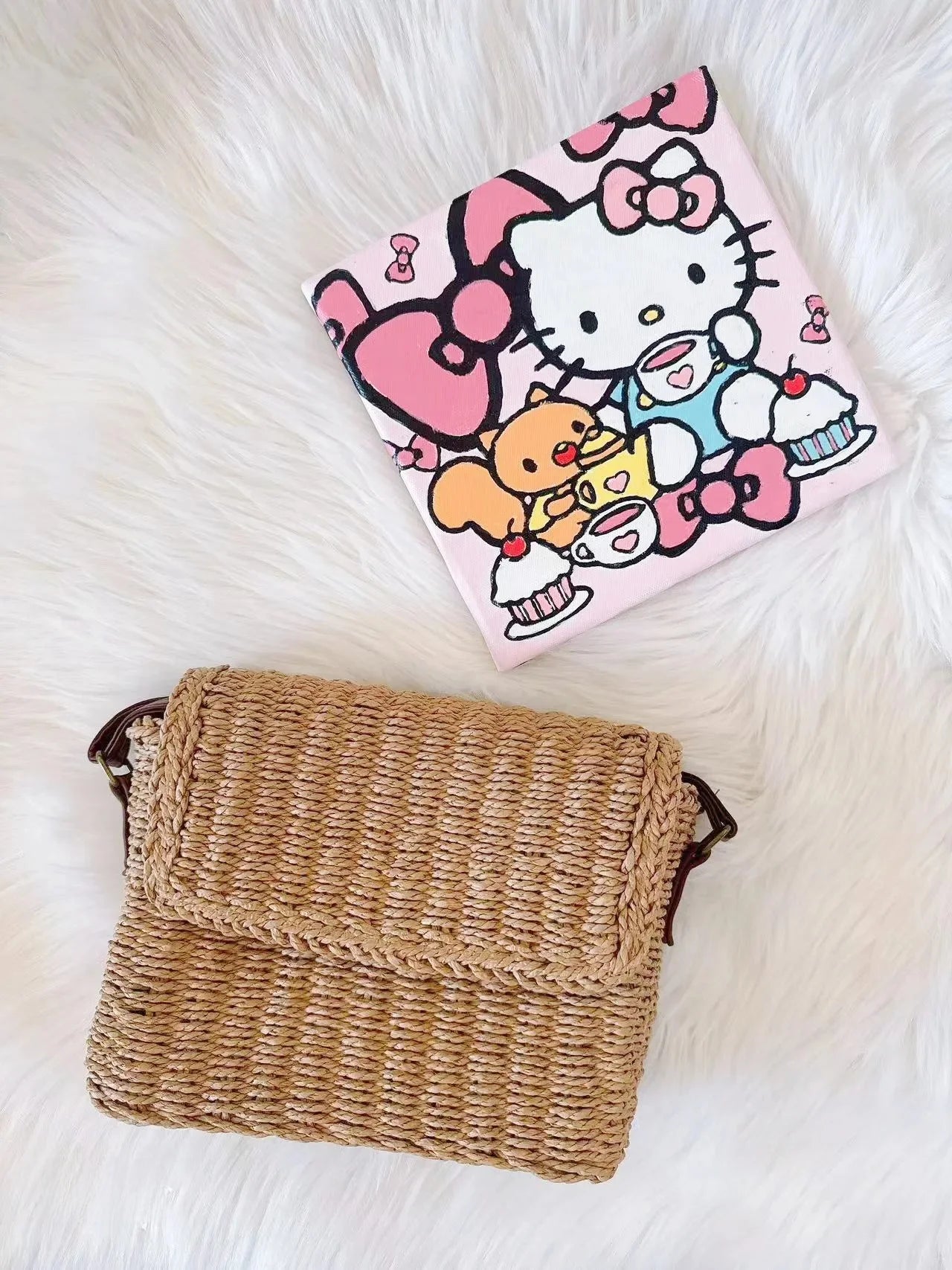 Corniglia - Straw Crossbody Bag