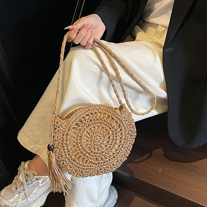 Opatija - Rattan Crossbody Bag
