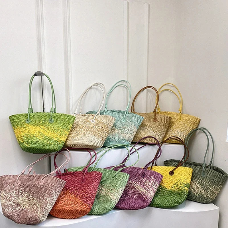 Pizzo - Straw Bucket Bag