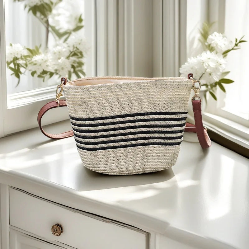 Tarifa - Straw Crossbody Bag