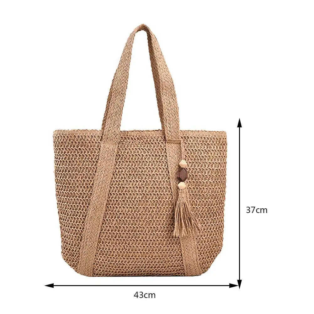 Cervo - Straw Tote Bag
