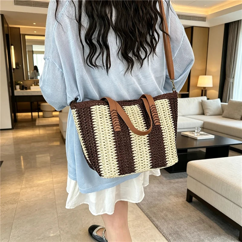 Antibes - Straw Beach Tote