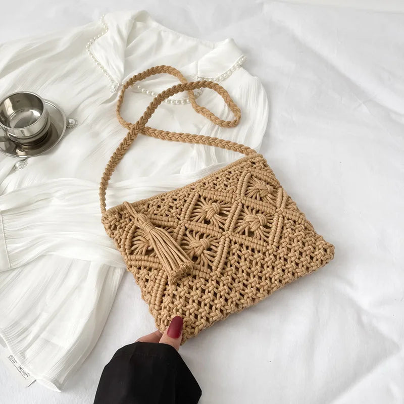 Grimaud - Straw Crossbody Bag