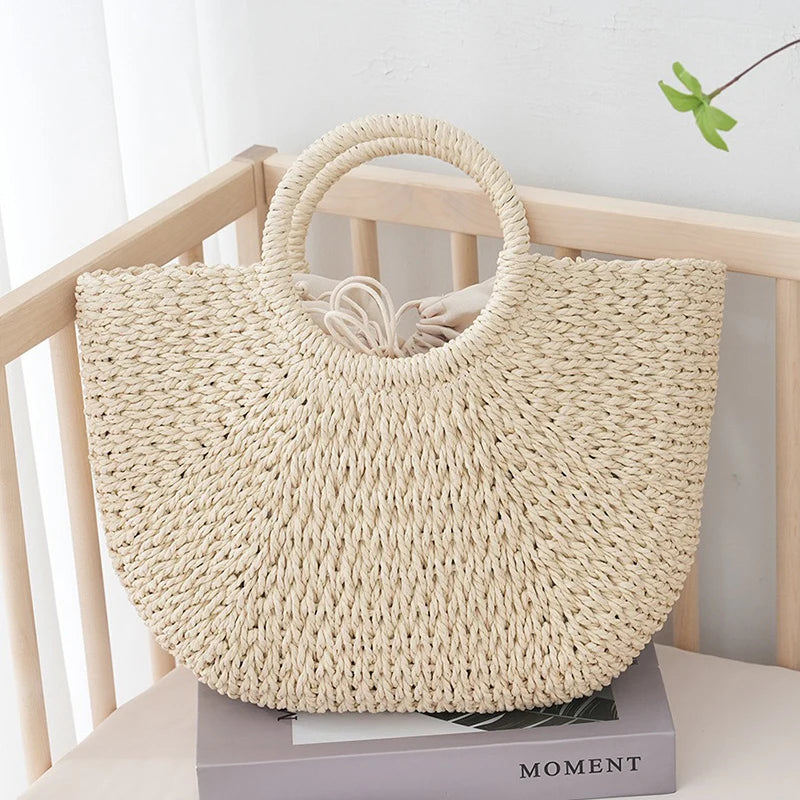 Chiavari - Straw Beach Tote