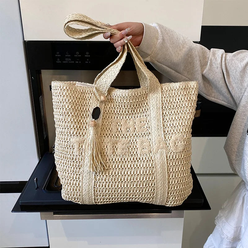 Cres - Straw Tote Bag