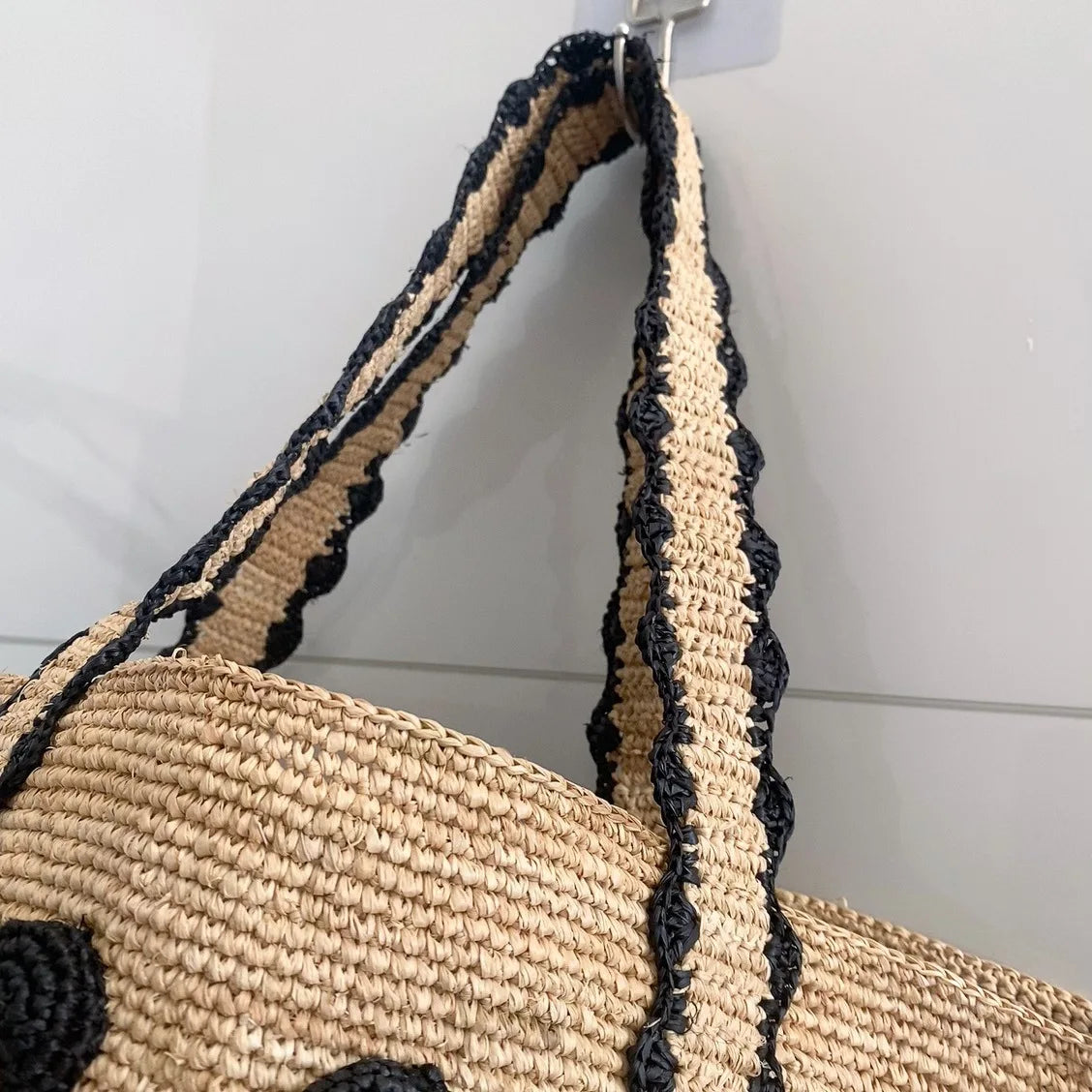 Folegandros - Raffia Tote Bag in Herbal Color