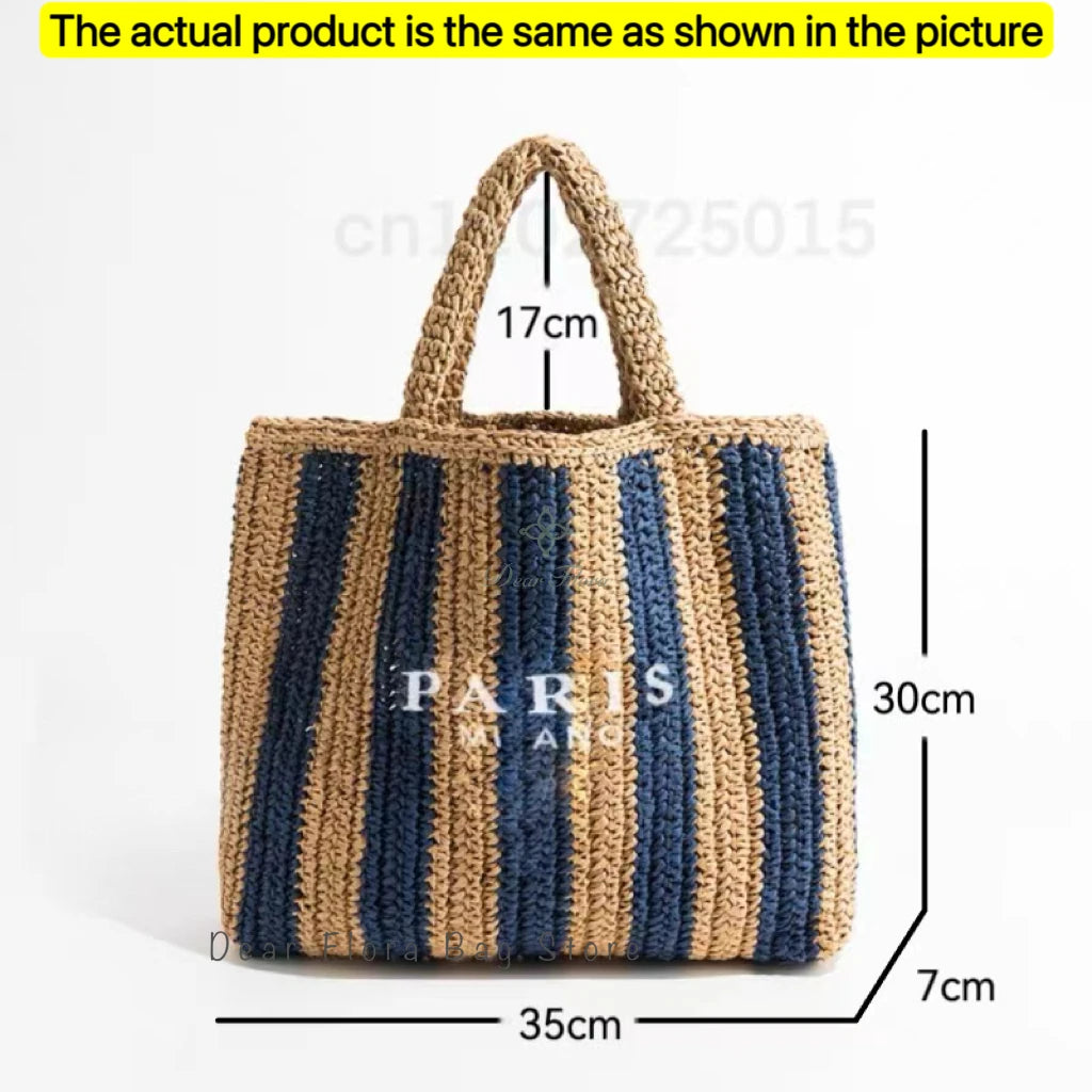 Galaxidi - Raffia Tote Bag