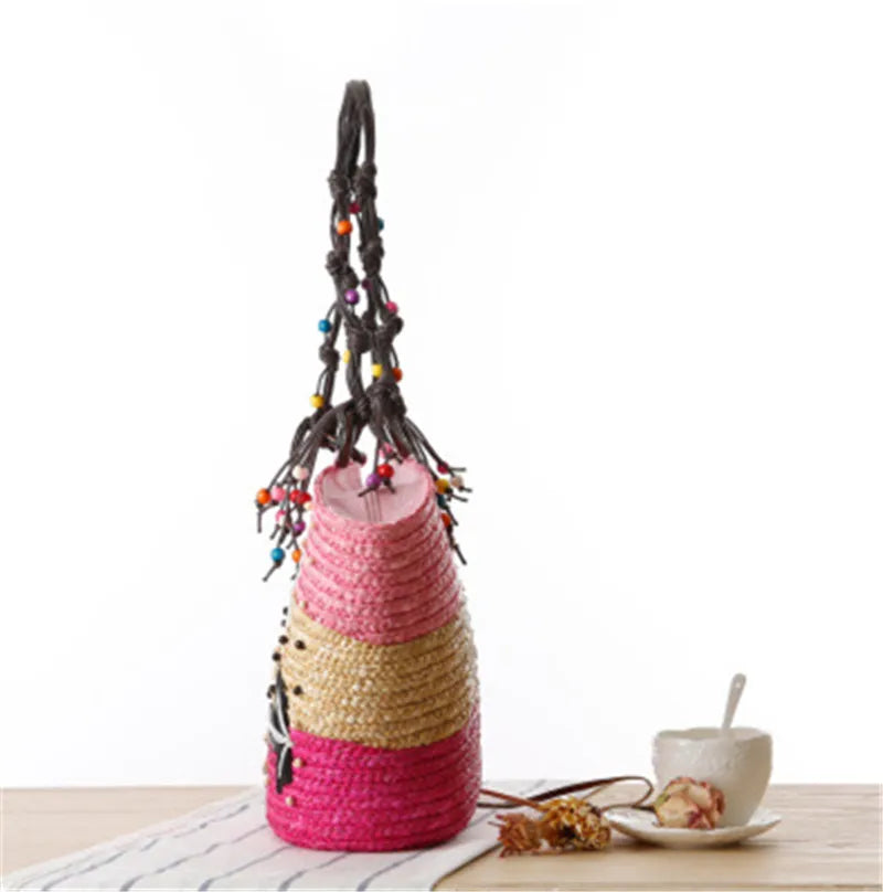 Sibenik - Straw Bucket Bag
