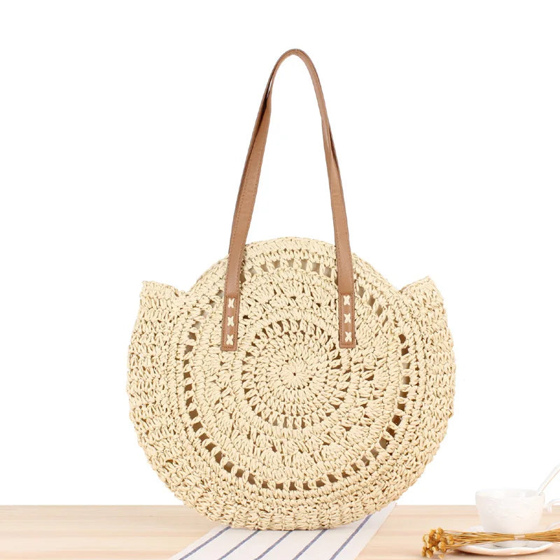Ston - Round Raffia Bag
