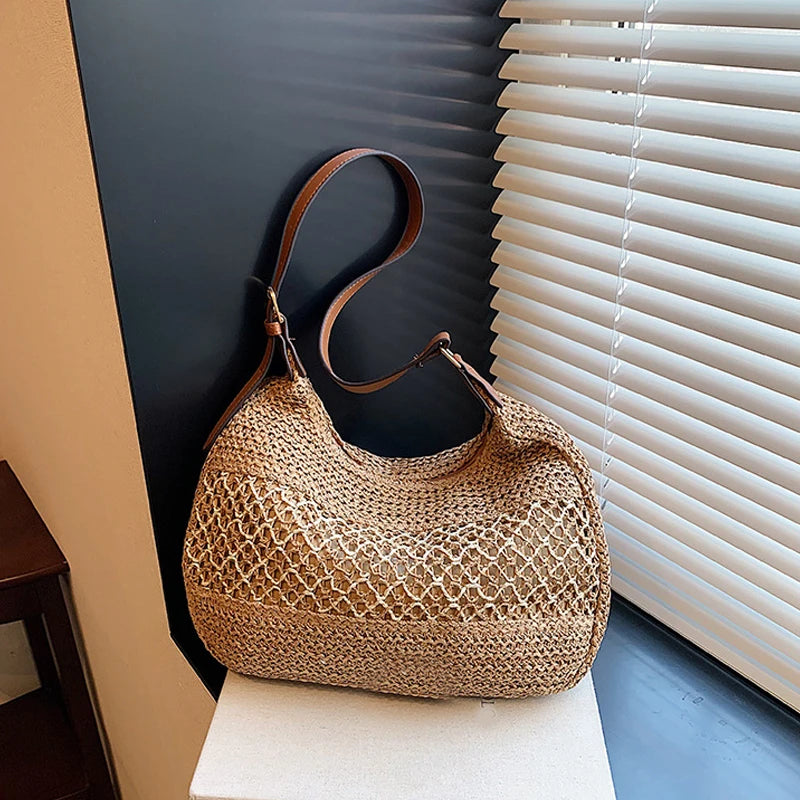 Nora - Woven Beach Tote