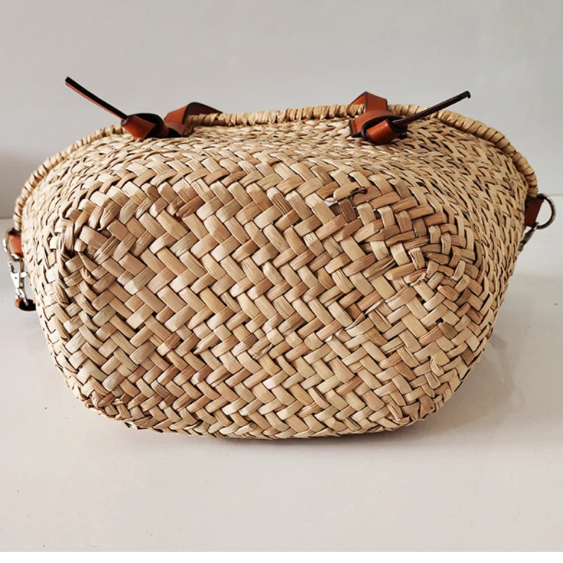 Patmos - Rattan Crossbody Bag in Brown