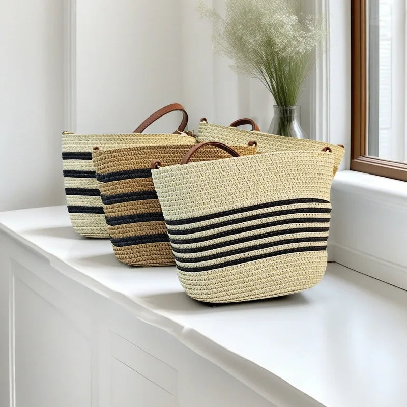 Tarifa - Straw Crossbody Bag