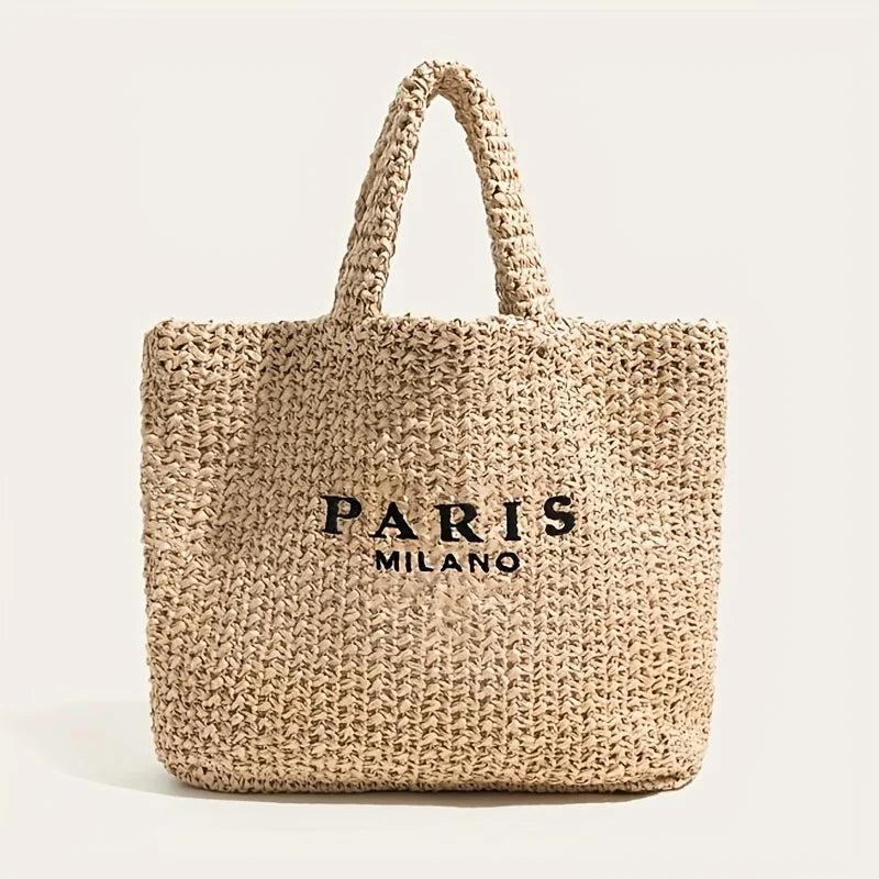 Monopoli - Straw Beach Tote