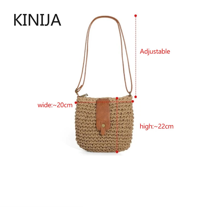Pula - Straw Crossbody Bag