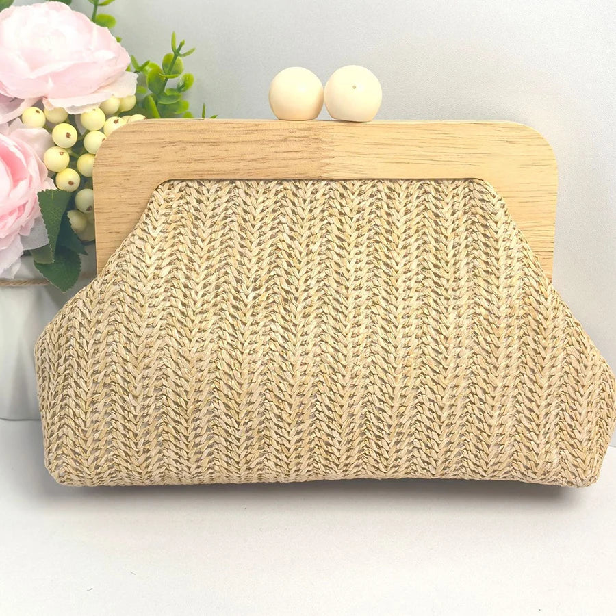 Kefalonia - Straw Clutch