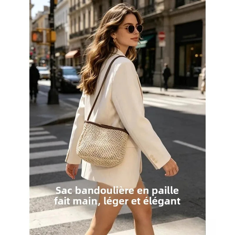 Portinatx - Straw Crossbody Bag in Only Bag