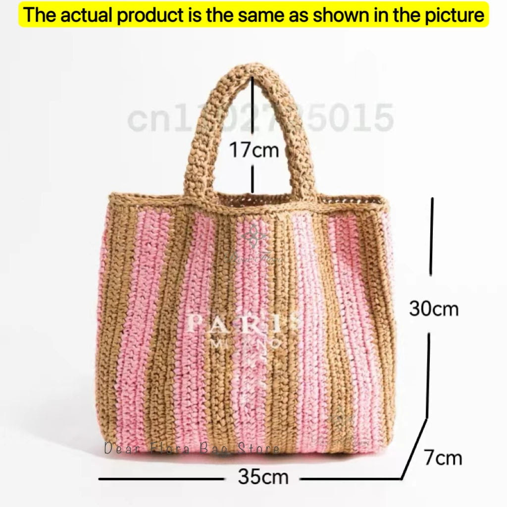 Galaxidi - Raffia Tote Bag