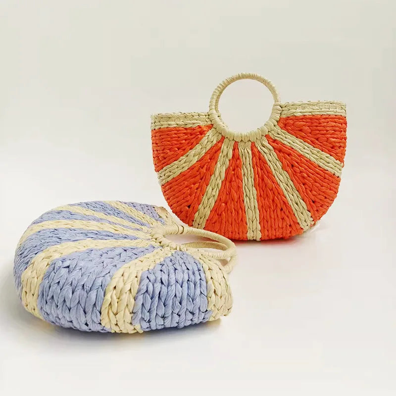 Tossa - Round Straw Bag