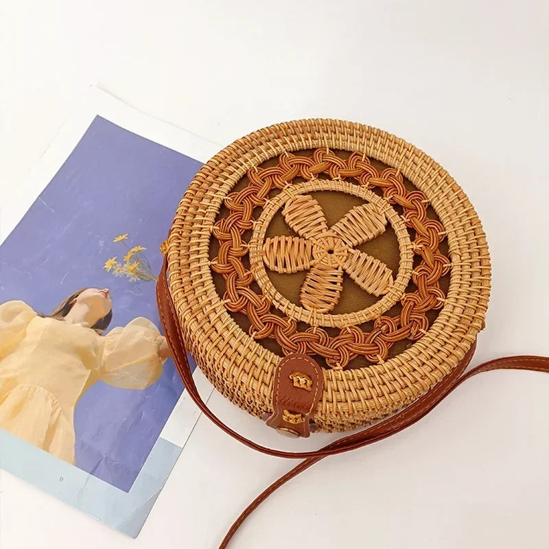 Xabia - Round Rattan Bag