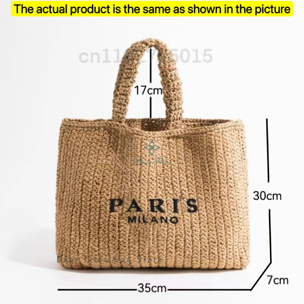Comillas - Raffia Tote Bag