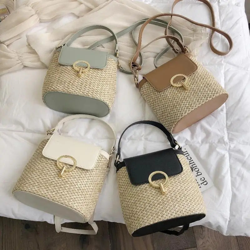 Sveti - Straw Crossbody Bag