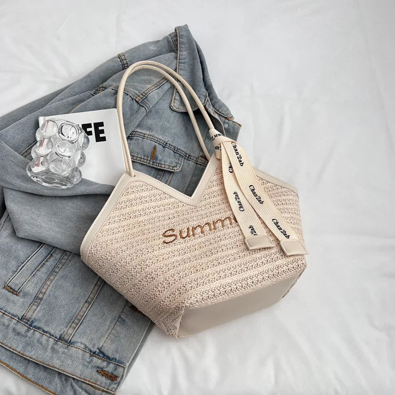 Pylos - Straw Bucket Bag