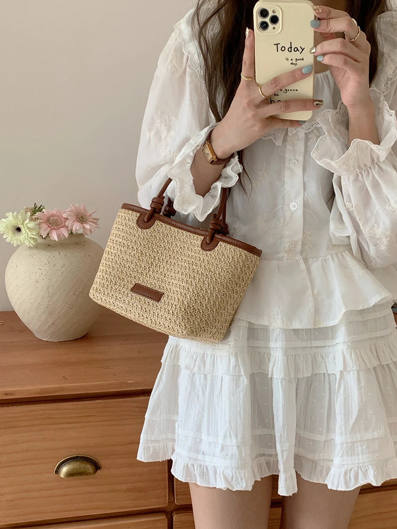 Datca - Straw Crossbody Bag