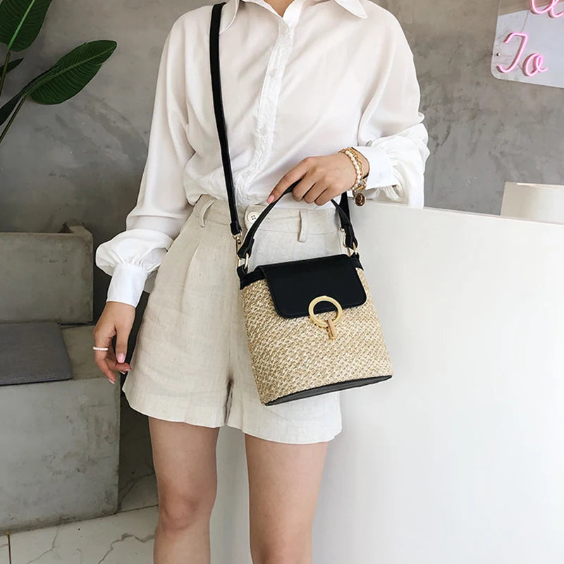 Caprera - Rattan Crossbody Bag