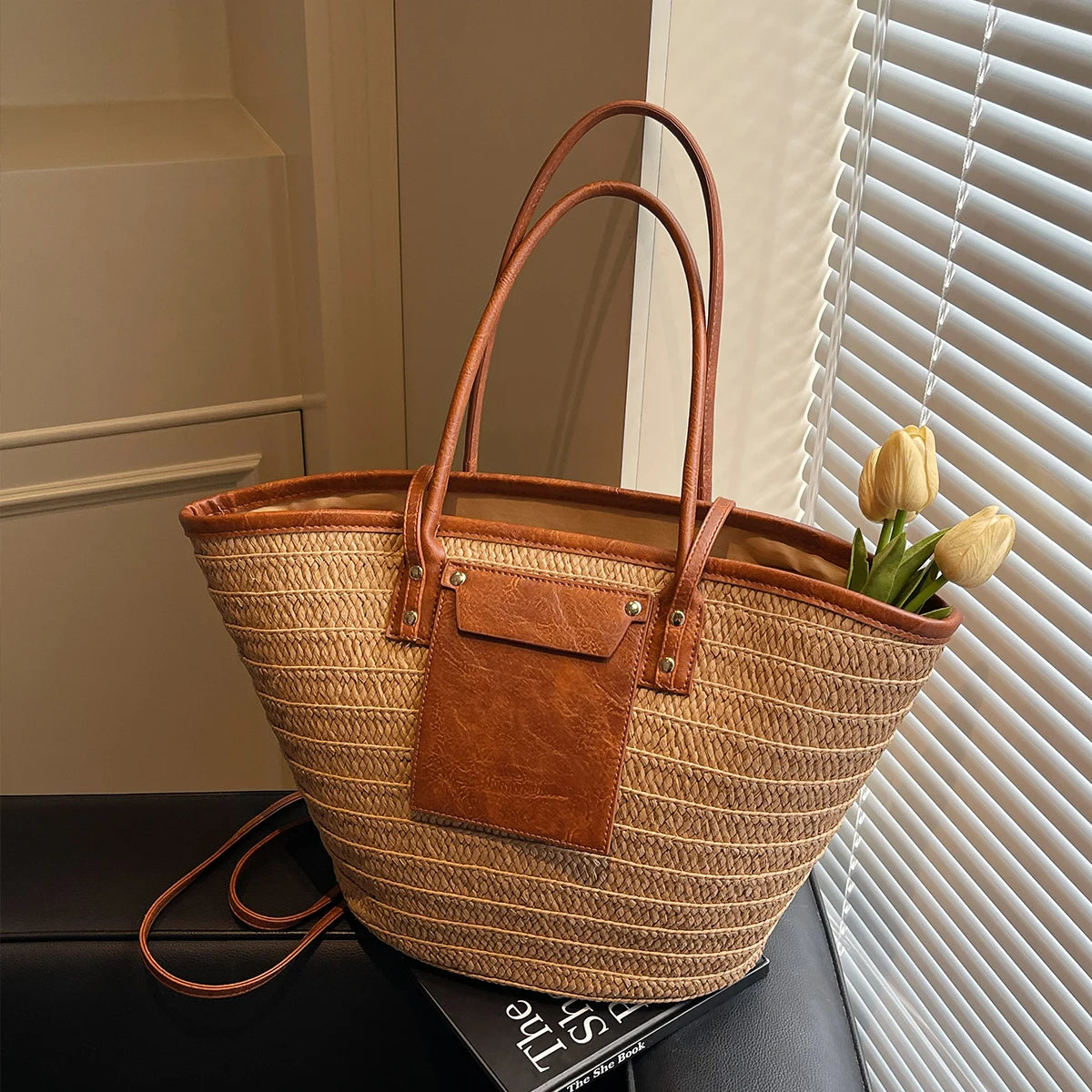 Lavagna - Straw Beach Tote