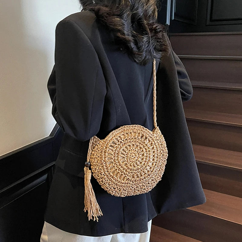 Opatija - Rattan Crossbody Bag