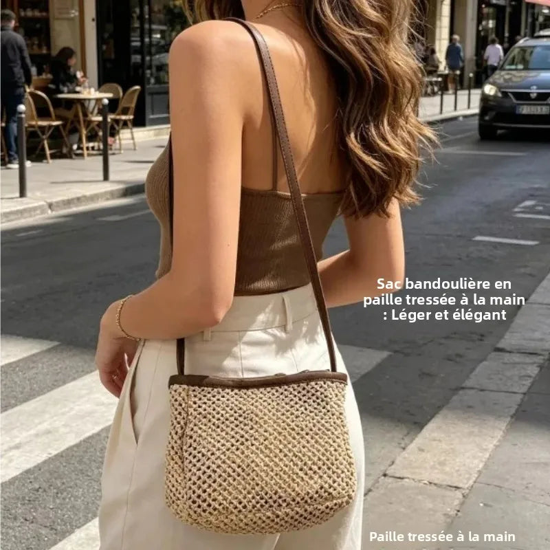 Portinatx - Straw Crossbody Bag in Only Bag