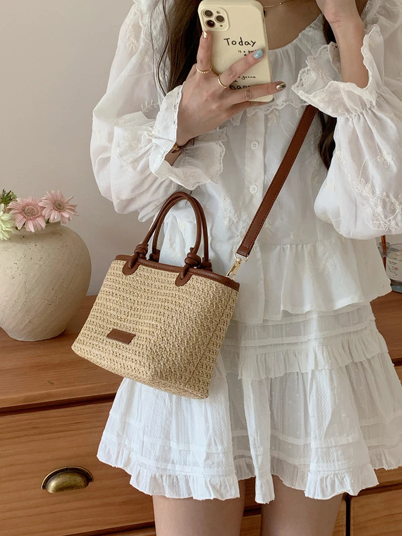 Datca - Straw Crossbody Bag