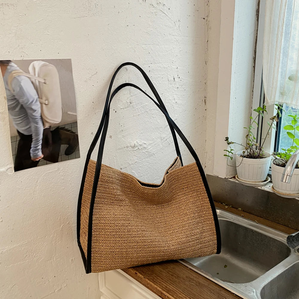 Chania - Straw Tote Bag