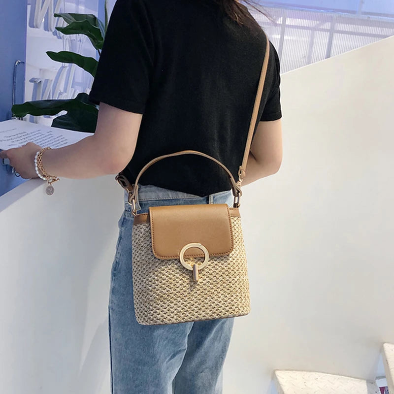 Caprera - Rattan Crossbody Bag