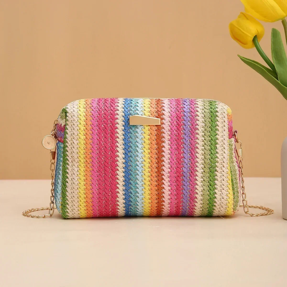 Lagos - Rattan Crossbody Bag