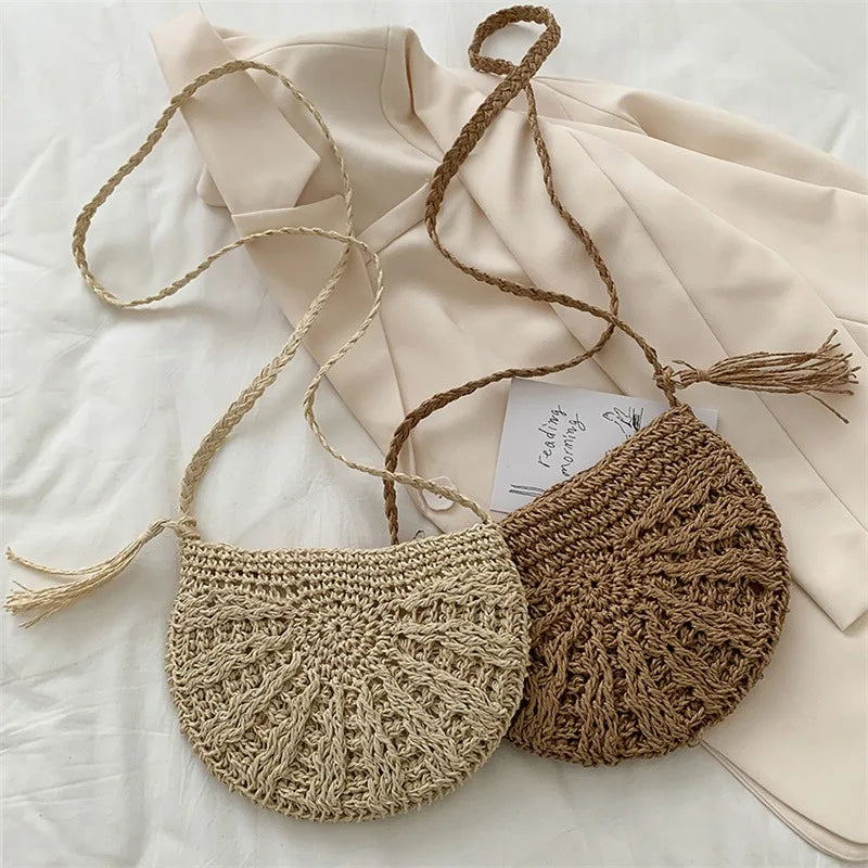 Bordighera - Rattan Crossbody Bag