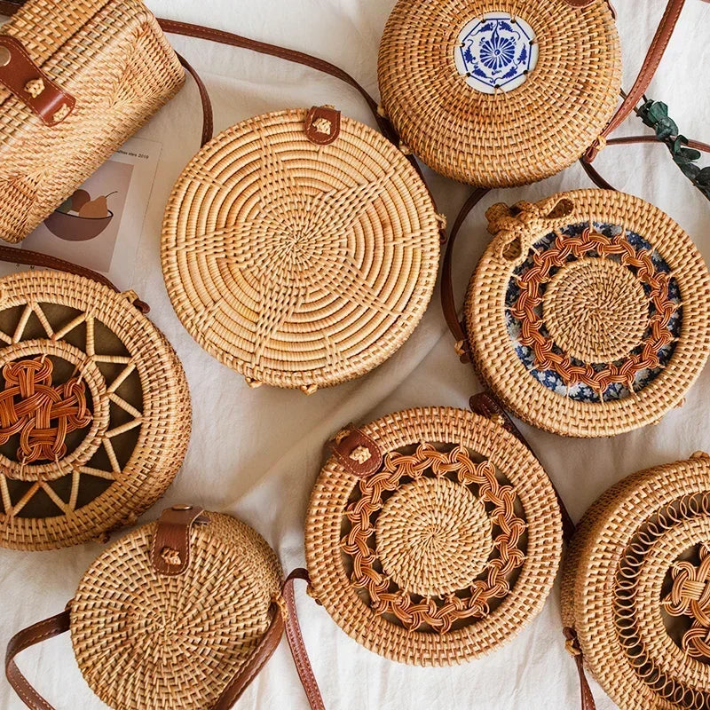 Xabia - Round Rattan Bag