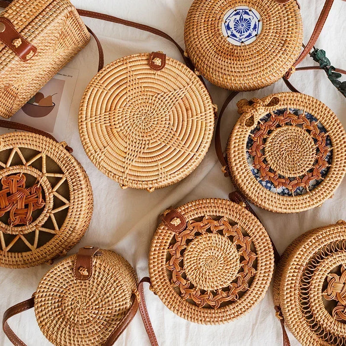 Xabia - Round Rattan Bag