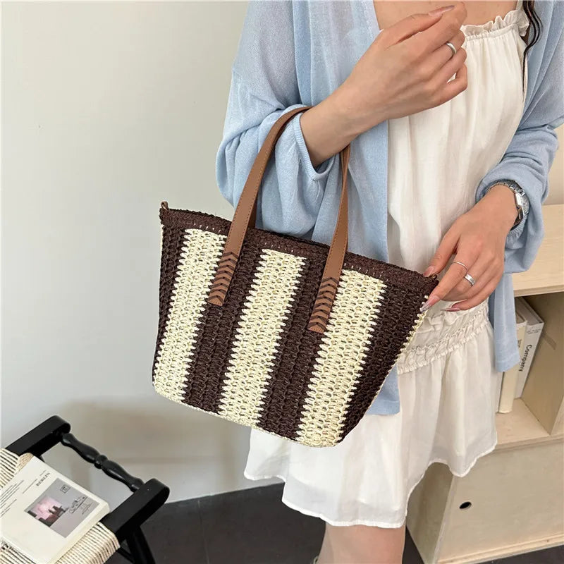 Antibes - Straw Beach Tote