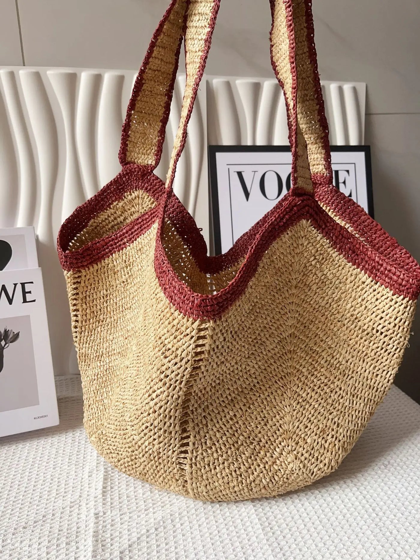Andros - Raffia Bucket Bag