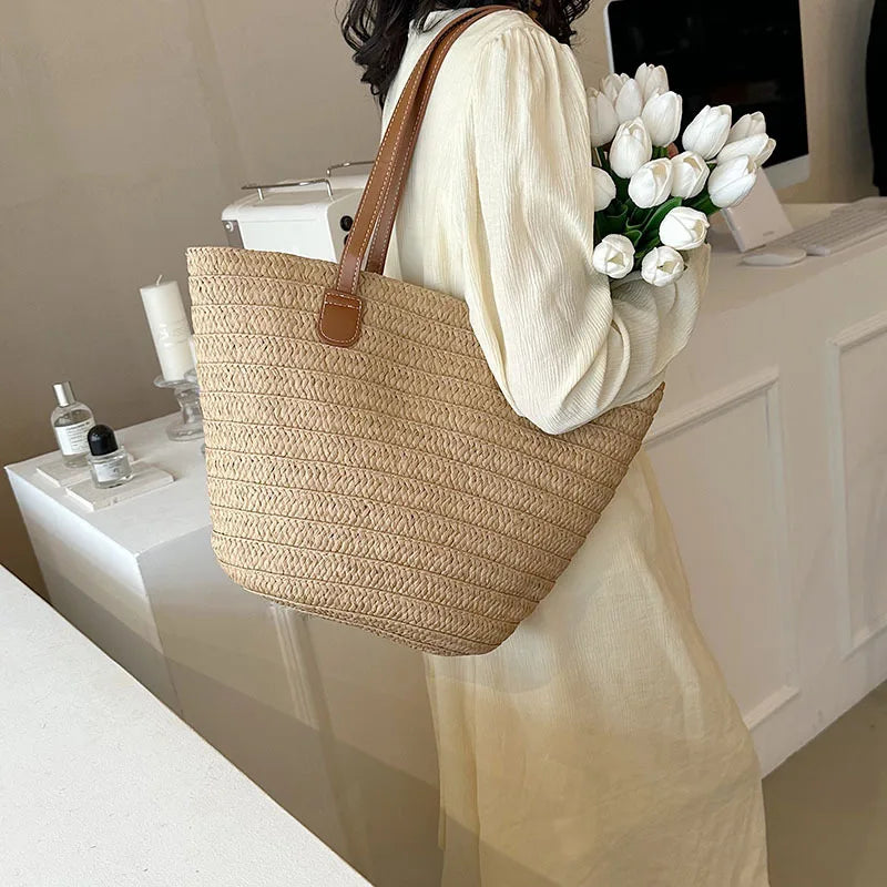 Kardamyli - Straw Beach Tote