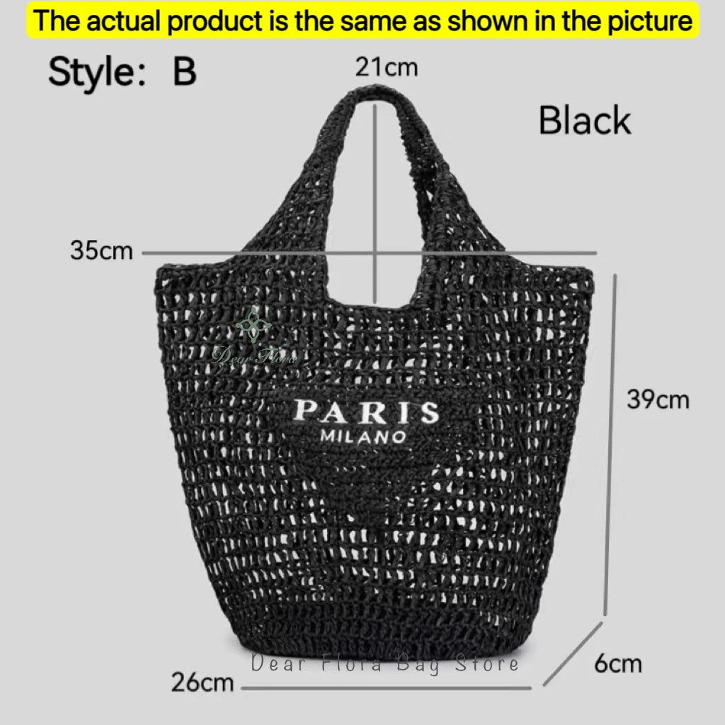 Galaxidi - Raffia Tote Bag