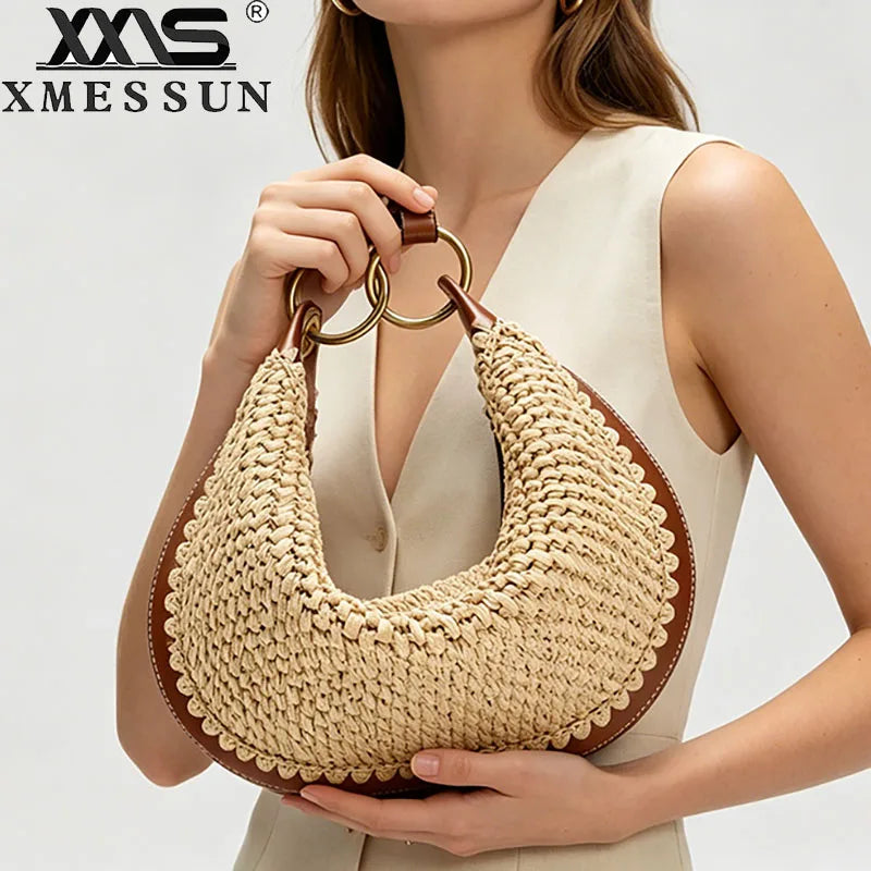 Mykonos - Rattan Clutch