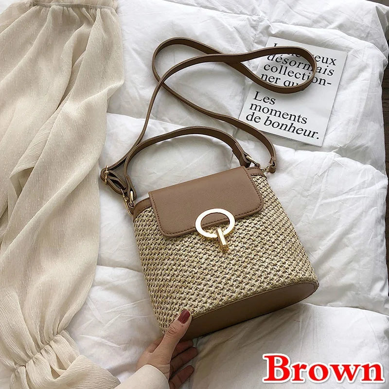 Sveti - Straw Crossbody Bag